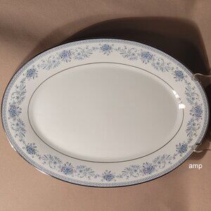Noritake Blue Hill 2482 Medium Oval Serving Platter (14 1/8") EXCELLENT!